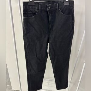 Express Women's Dark Charcoal Cropped Jeans